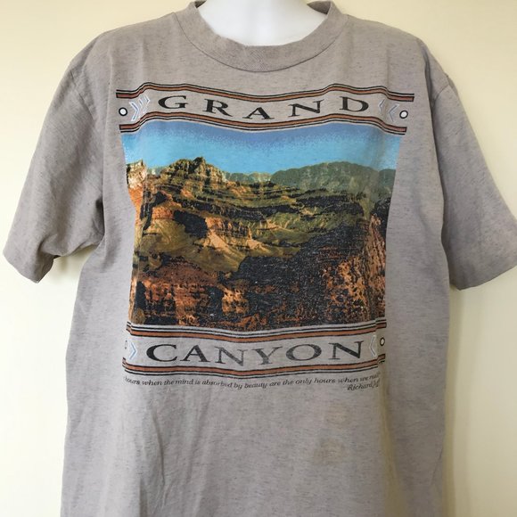 Grand Canyon Souvenir T-shirt Vintage 90s Single Stitch Distressed Top - Picture 1 of 10